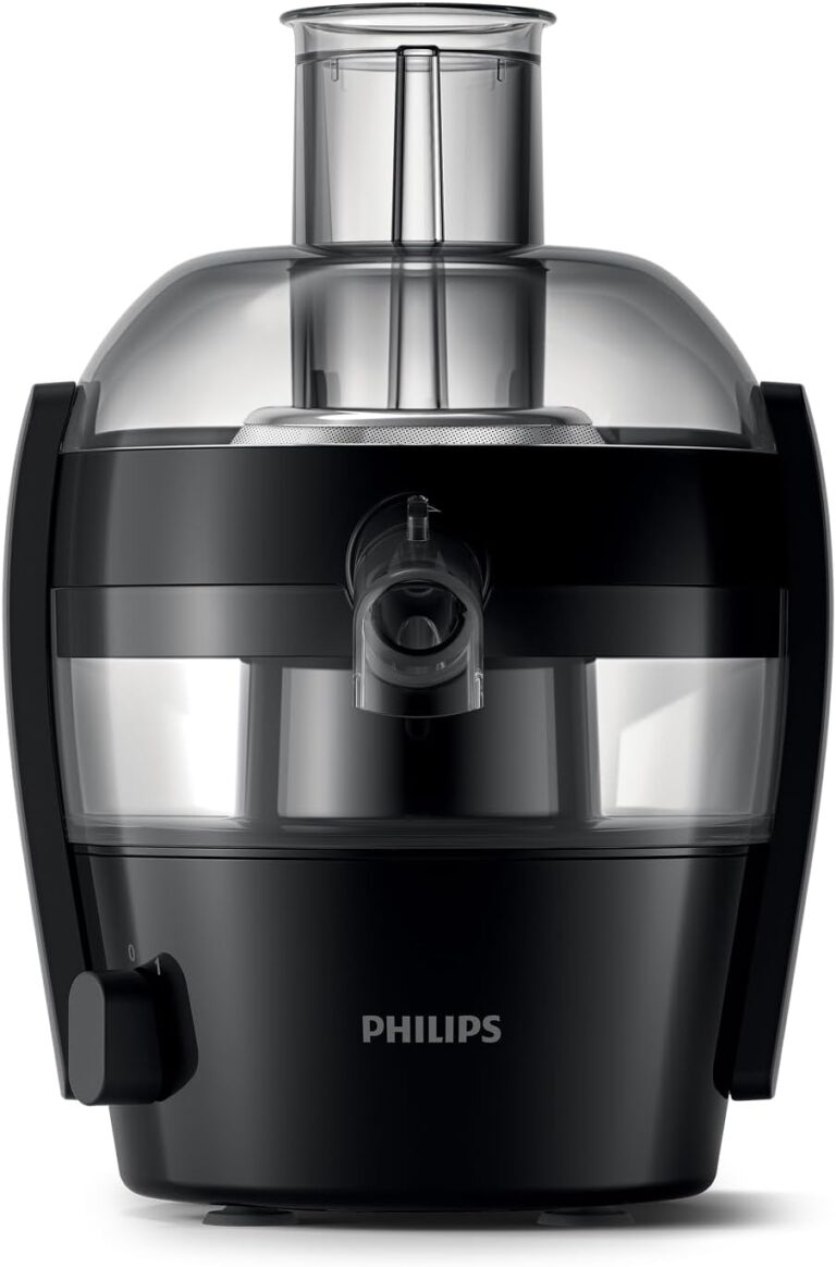 Philips Viva Collection Meyve Sıkacağı - Kompakt Tasarım, QuickClean Teknolojisi, Bardağa Doğrudan Servis, 500W Motor, 1.5L Kapasite, Damlatmaz, Kolay Temizlenir (HR1832/00)