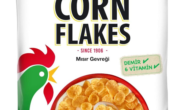 Kellogg's Corn Flakes Çıtır Altın Renginde Kahvaltılık Mısır Gevreği 400 Gr,Lif Kaynağı,Demir ve 6 Vitamin içerir,Folik Asit içerir