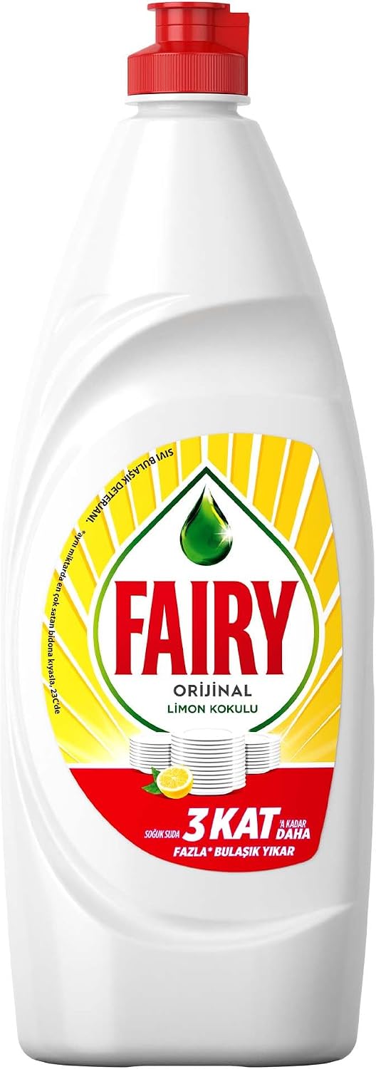 Fairy Orijinal Sıvı Bulaşık Deterjanı 650 ml Limon Kokulu, 1lü paket