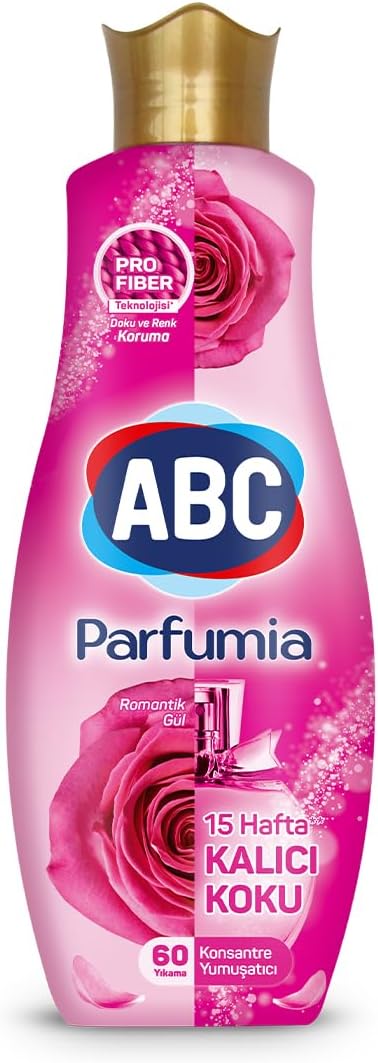 ABC DETERJAN Parfumia Konsantre Yumuşatıcı Romantik Gül (Pembe) 1440 Ml