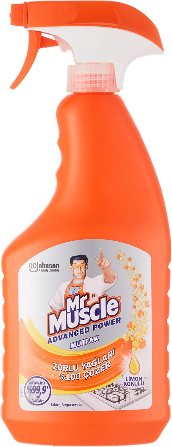 Mr Muscle Advanced Power Virüs Etkili Limon Kokulu Mutfak Spreyi, 750 ml
