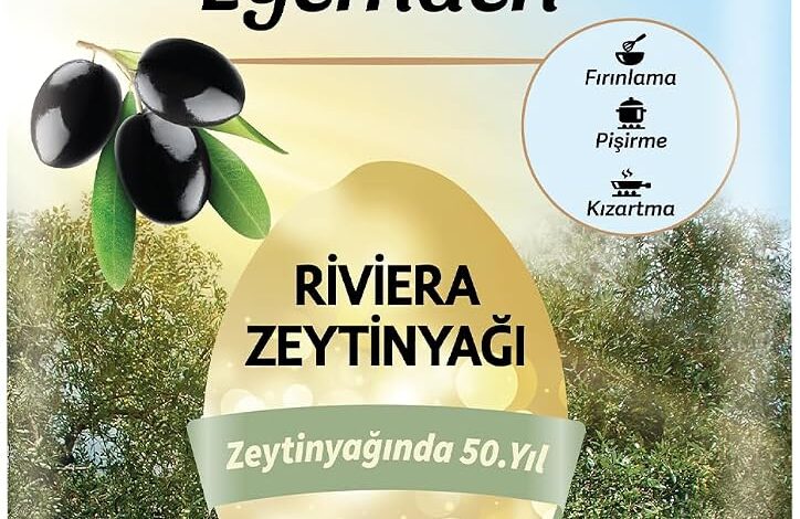 Yudum Egemden Riviera Zeytinyağı 5 Lt Teneke