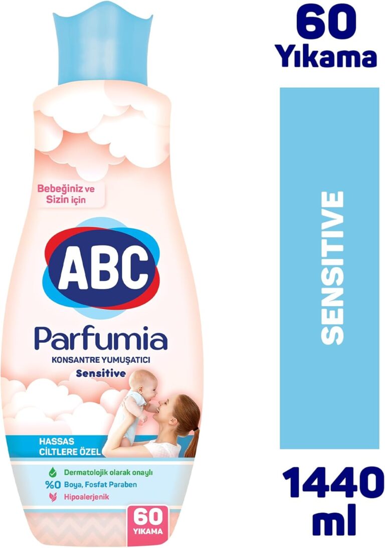 ABC DETERJAN Parfumia Sensitive Bebeklere Özel 60 Yıkama Çamaşır Yumuşatıcısı (1 x 1440 mL)
