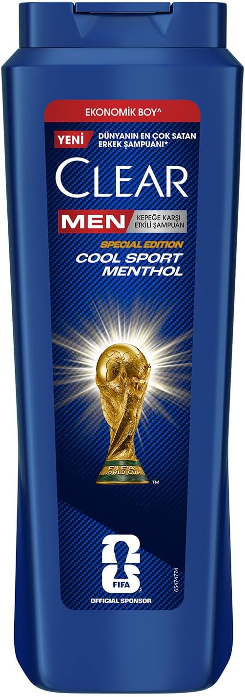Clear Men Erkek Şampuan Cool Sport Menthol Kepeğe Karşı Etkili 600 ml