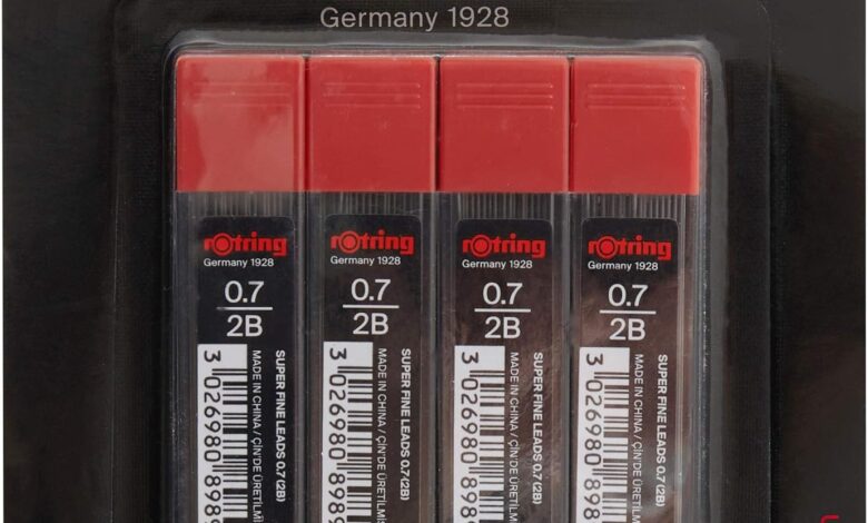 Rotring Super Polimer Kurşun Kalem Ucu (2B), 4'lü Paket, 0.7 mm - 2094211