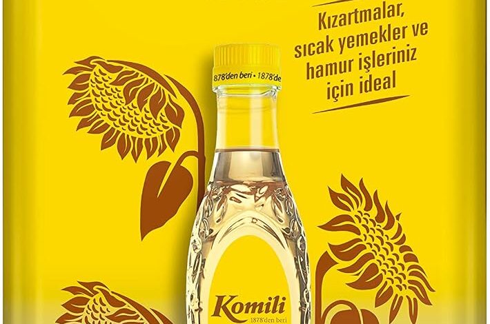 Komili Ayçiçek Yağı 5 Lt Teneke