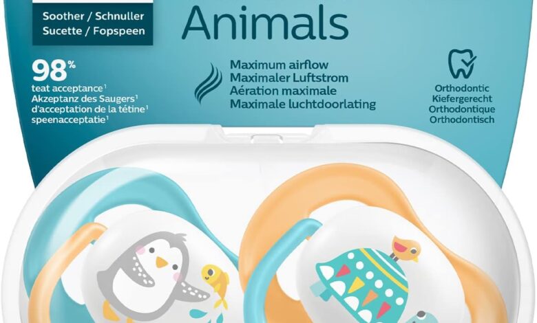 Philips Avent Ultra Air Emzik, Erkek Bebekler için 6-18 Ay, 2’li Paket, Ortodontik Silikon, Geniş Hava Delikli, Mikrodalga Sterilize Edilebilir, BPA İçermez, Taşıma Kutulu, SCF080/07