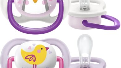 Philips Avent Ultra Air Emzik, Kız Bebekler için 0-6 Ay, 2’li Paket, Ortodontik Silikon, Geniş Hava Delikli, Mikrodalga Sterilize Edilebilir, BPA İçermez, Taşıma Kutulu, SCF080/06