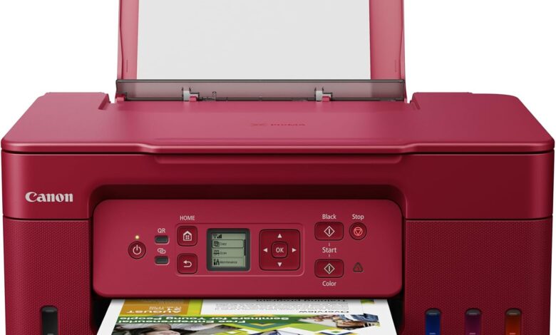 Canon G3470 EUM/EMB RED, Mürekkep Püskürtmeli Yazıcı, Kırmızı