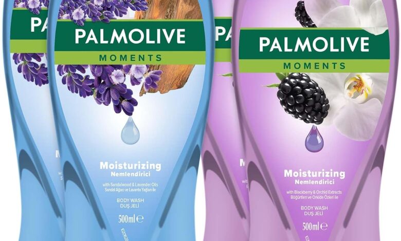 Palmolive Moments Lavanta Yağları ve Böğürtlen ile Nemlendirici Banyo ve Duş Jeli 500ml x 4 Adet