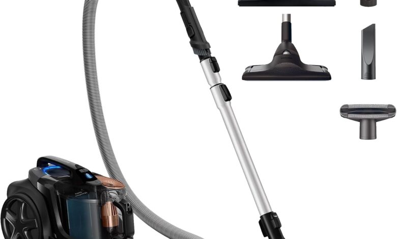 Philips Marathon Daily Torbasiz Elektrikli Süpürge, 750W, PowerCyclone 8, Alerji Kilit Sistemi, Allergy H13 Filtre, CarpetClean Başlık, XB7150/07