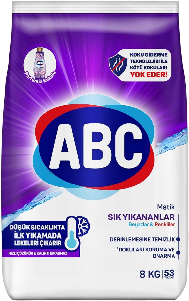 ABC DETERJAN Matik Sık Yıkayanlar 8 Kg