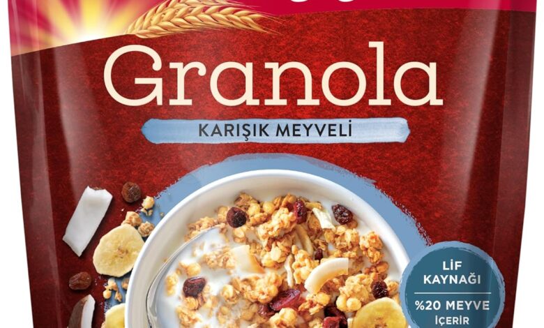 Kellogg's Karışık Meyveli Granola 250 Gr, Yulaf içerir,Lif Kaynağı, Kurutulmuş Meyve
