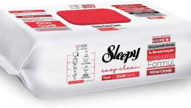 Sleepy Easy Clean Kiraz Çiçeği Yüzey Temizlik Havlusu Mendili 100 Yaprak