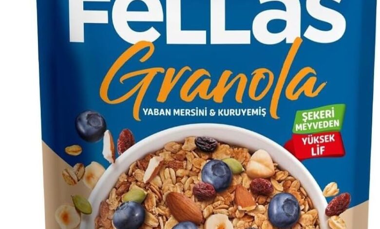Fellas Granola Yaban Mersini ve Kuruyemiş 200 gr