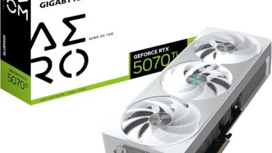 GIGABYTE VGA NVIDIA 16GB GDDR7 RTX5070TI AERO OC GV-N507TAERO OC-16GD
