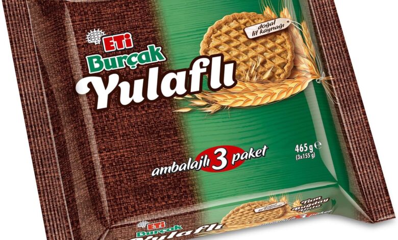 Eti Burçak Yulaflı Bisküvi 3'lü 465 g