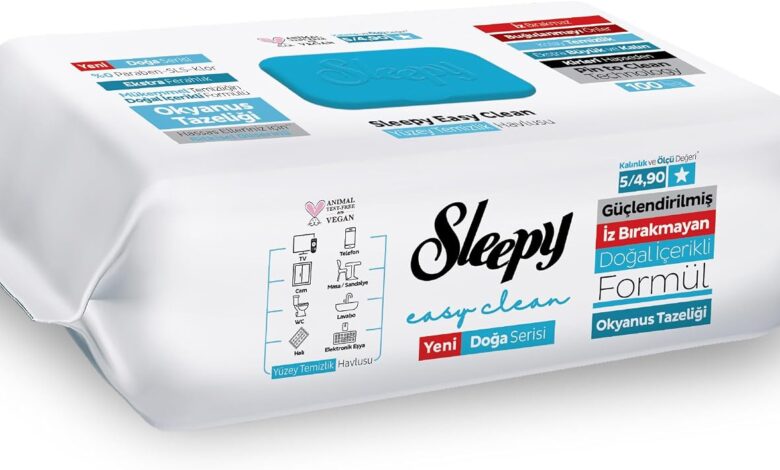 Sleepy Ocean Yüzey Temizlik Havlusu Mendili Okyanus Tazeliği 100 Yaprak