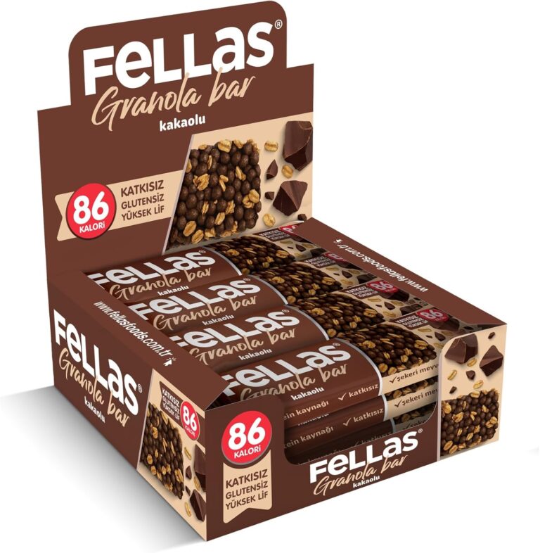 Fellas Granola Bar Kakaolu, 23 Gram, 12 Adet