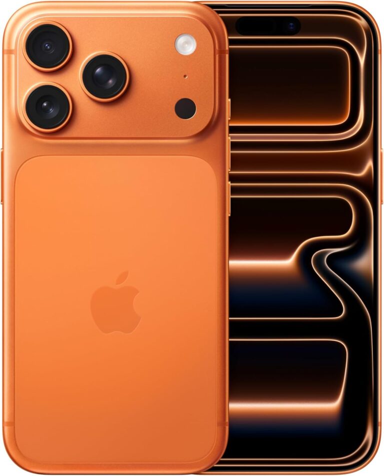 Apple iPhone 17 Pro 1 TB: 120 Hz’e kadar ProMotion teknolojisine sahip 6.3 inç ekran, A19 Pro Çip, Çığır Açıcı Pil Ömrü, Center Stage Ön Kamera özellikli Pro Fusion Kamera Sistemi; Kozmik Turuncu