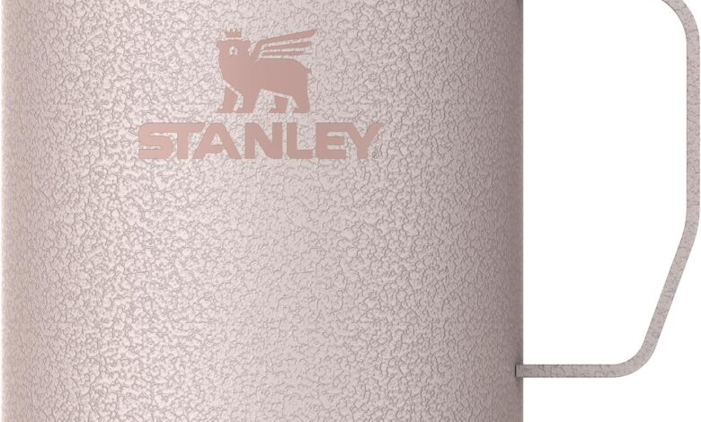 STANLEY Classic Legendary Termos Bardak 0.23 Litre - Hammertone Rose Quartz | Paslanmaz Çelik