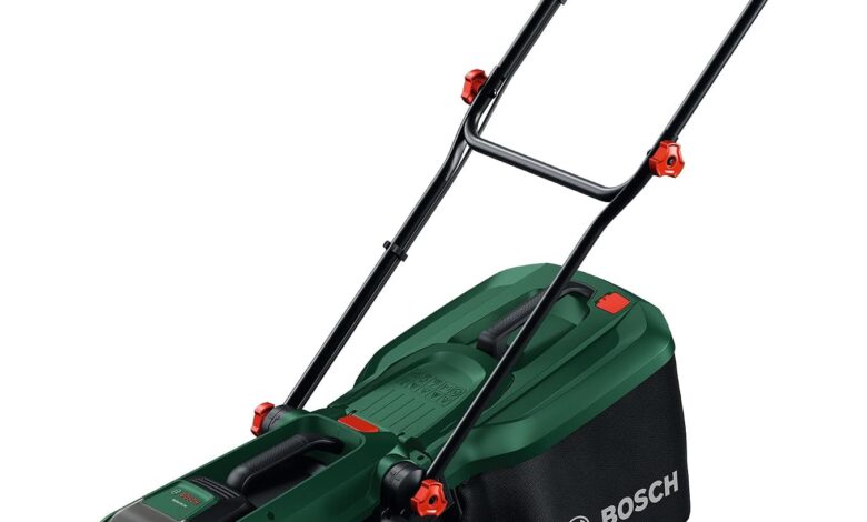 Bosch Rotak 18V-34 (1x 4.0Ah, Tek Akü) Çim Biçme Makinesi