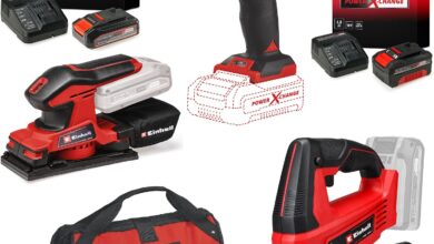 Einhell TC-CD 18/35 Li + TC-OS 18/187 Li + TC-JS 18 Li Akülü Vidalama, Zımpara ve Dekupaj Testere Seti (2,5 Ah Akü ve Şarj Cihazı, 4,0 Ah Akü Şarj Cihazı, Çanta Dahildir)