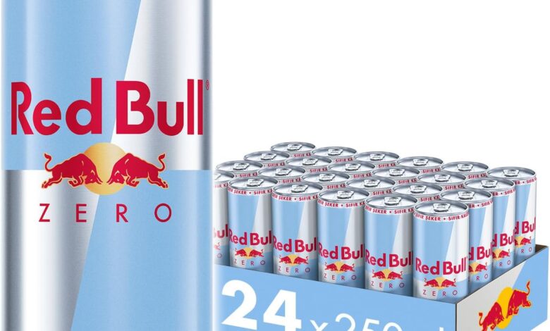 Red Bull Enerji İçeceği Zero, Sıfır Şeker, 250 ml x 24 Adet