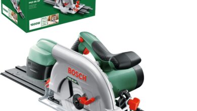 Bosch Elektrikli Daire Testere PKS 66 AF (1600 Watt, Kılavuz Rayı Dahildir, 190 mm Daire Testere çapı, Karton Kutuda)