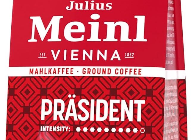 Julius Meinl Präsident Blend Öğütülmüş Filtre Kahve, Orta Kavrulmuş, Yumuşak İçim 220 g