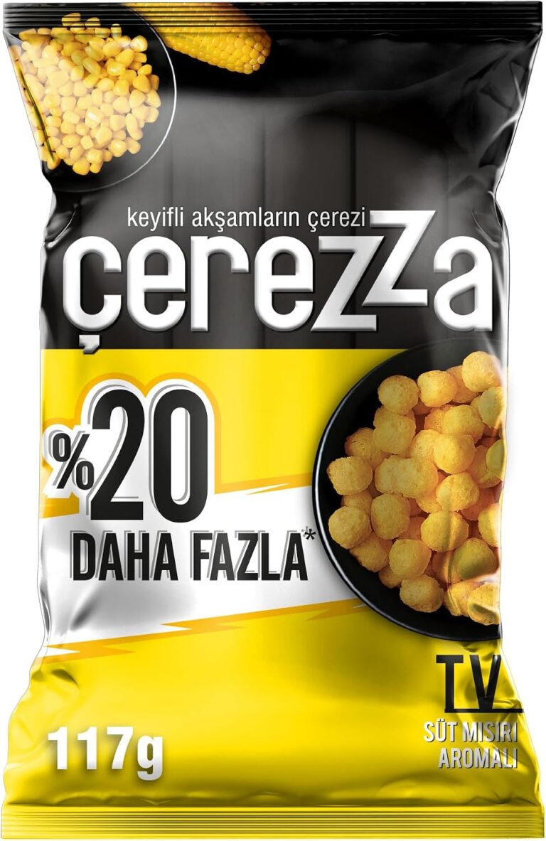 Çerezza TV Süt Mısır Aromalı Mısır Çerezi Süper Boy 117 Gr