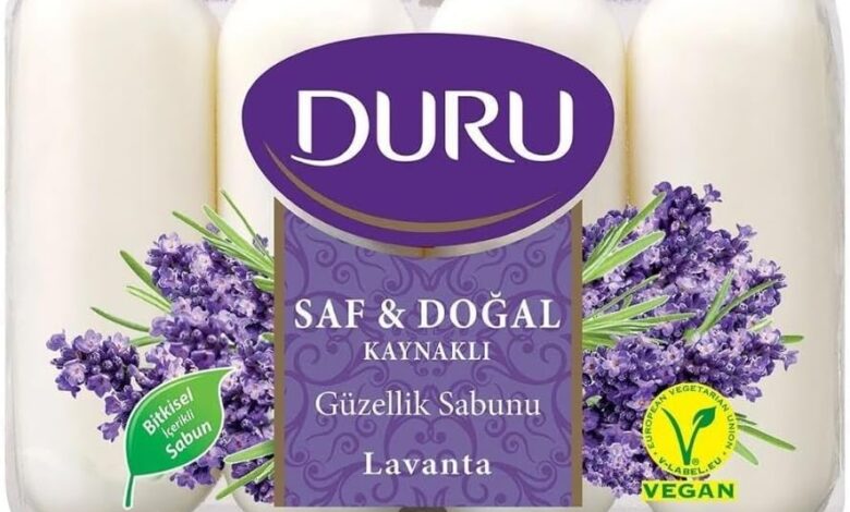 DURU Saf&Doğal Lavanta Sabun, 70 Gramx4