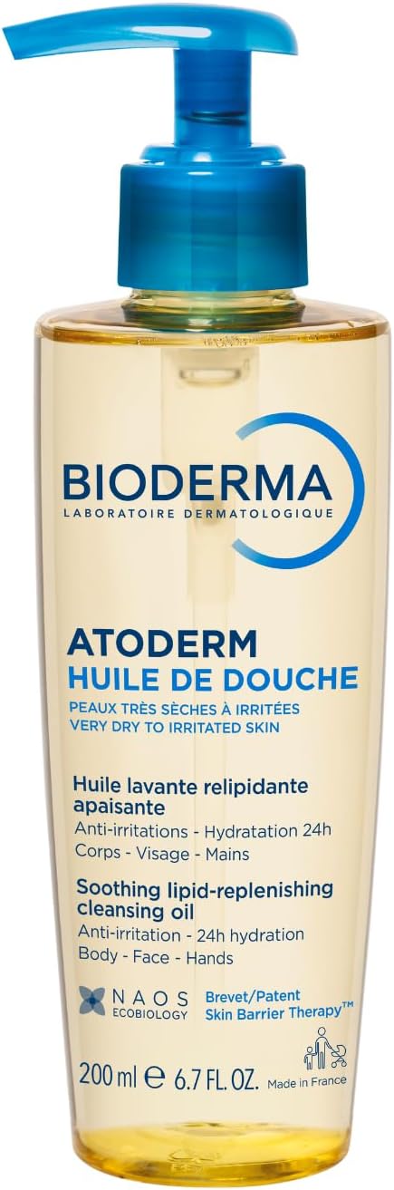 Bioderma Atoderm Shower Oil Kuru Ciltler için Niasinamid İçeren Nemlendirici ve Besleyici Duş Yağı Bebek, Çocuk ve Yetişkin Kullanımına Uygun