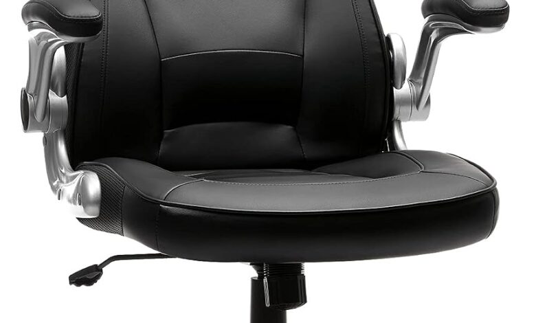 SONGMICS Oyuncu Koltuğu, Ofis Koltuğu, Döner Sandalye, Siyah, Obg62B, 70 X 65 X 115 Cm
