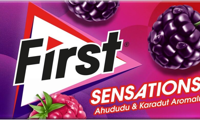 First Sensations Ahududu & Karadut Aromalı Şekersiz Sakız 27g