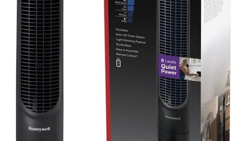 HONEYWELL QuietSet Tower HYF290, 8 Hız Ayarı, 80 Derece Salınım, Zamanlayıcı Fonksiyonu, Uzaktan Kumanda, Kısma Seçenekleri