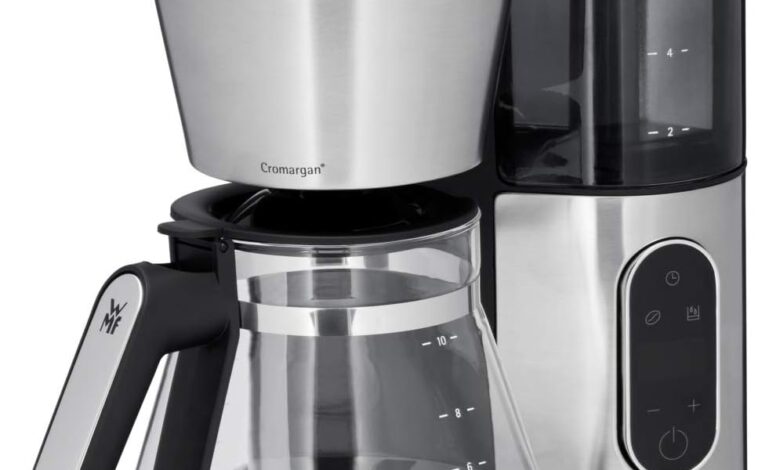 WMF Lumero Filtre Kahve Makinesi, Cam Demlikli, 10 Fincan Kapasiteli, Zamanlayıcı Fonksiyonlu, Sıcak Tutma Plakalı, Çıkarılabilir Su Hazneli, Otomatik Kapanma, 1000 W