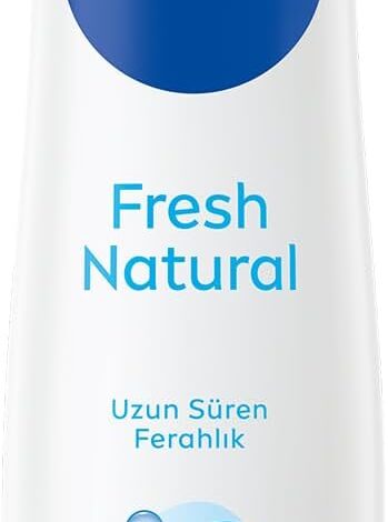NIVEA Kadın Sprey Deodorant Fresh Natural 150 ml,Ter Kokusuna Karşı 48 Saat Koruma,Uzun Süren Ferahlık,Okyanus Özleri Kokusu,Alüminyum İçermez