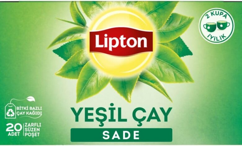 Lipton Sade Bardak Süzen Poşet Yeşil Çay 20'li Paket, 30 g