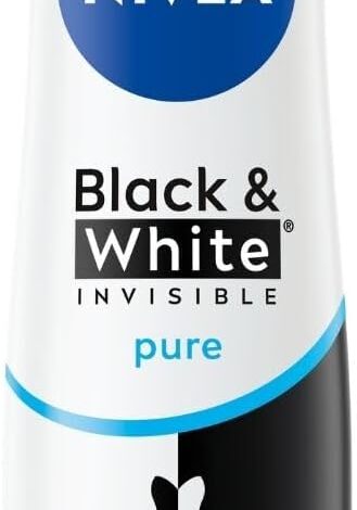 NIVEA Kadın Sprey Deodorant Black&White Invisible Pure 72 Saat Anti-Perspirant Koruma, 150 ml