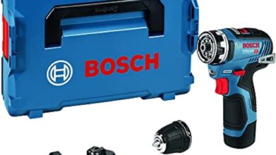 Bosch Professional 12 V Sistem Akülü Matkap GSR 12V-35 FC - FlexiClick Sistemi (2 x 3.0 Ah Akü Dahil, Hızlı Şarj Cihazı GAL 12V-40, 4 x Başlık, L-BOXX)