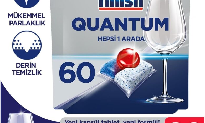 Finish Quantum 60 Kapsül Bulaşık Makinesi Deterjanı Tableti (1 x 60 Kapsül)