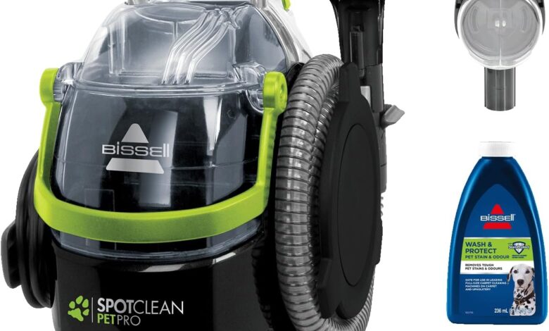 Bissell SpotClean Pet Pro | Evcil Hayvanlı Evlere Özel Halı-Koltuk Yıkama ve Leke Çıkarma Makinesi | 750W | 15585