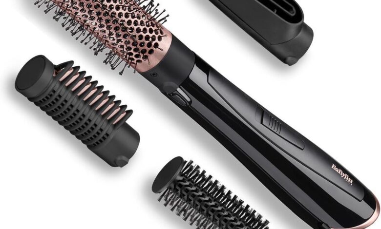 Babyliss As126E Perfect Finish Hava Üflemeli Saç Şekillendirici Set, Siyah
