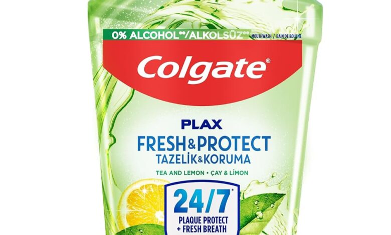 Colgate Plax Çay ve Limon Plağa Karşı Ağız Bakım Suyu 500 mL