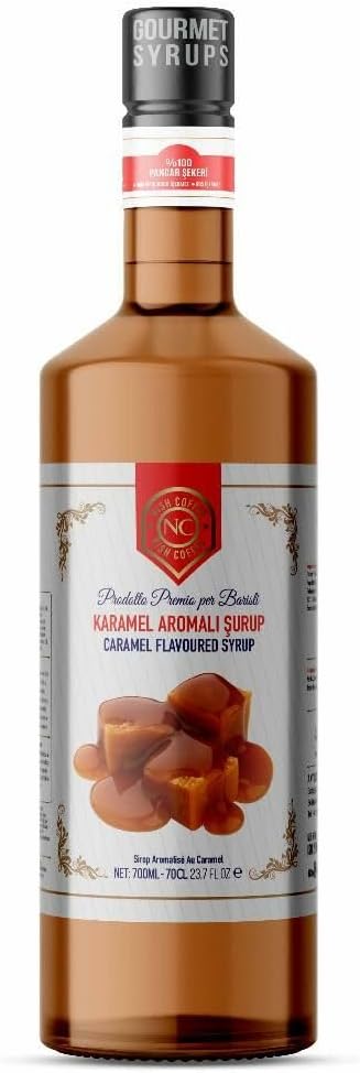 Nish Karamel Aromalı Şurup 700 ML - Pet Şişe