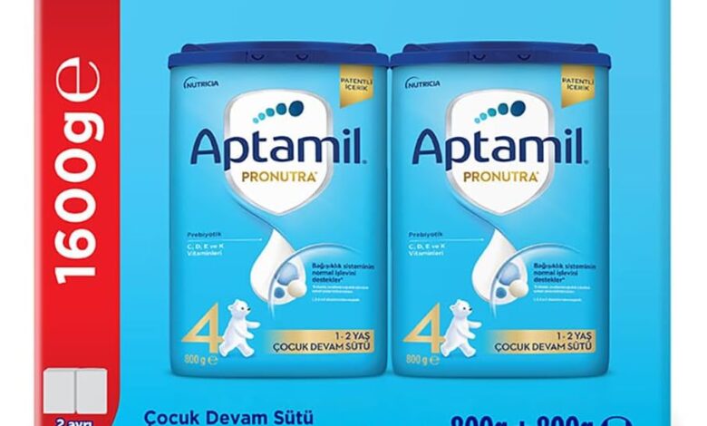 Aptamil 4 Prebiyotikli Çocuk Devam Sütü 800 x 2 Adet 1600 Gr