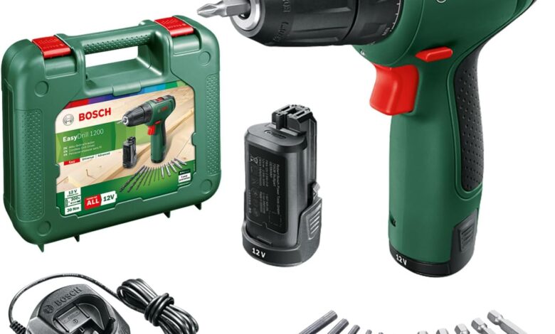 Bosch Akülü Vidalama EasyDrill 1200 (2 Adet 12 Volt Akü, Taşıma Çantası İçinde)