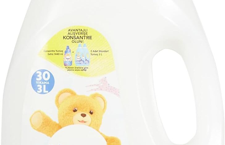 Yumoş Hassas Ciltler Standart Sıvı Yumuşatıcı 30 Yıkama (1 x 3000 ml)