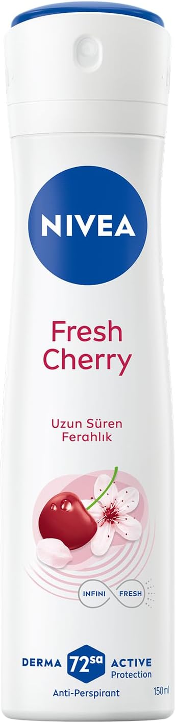 Nivea Fresh Cherry Kadın Sprey Deodorant, 150 ml